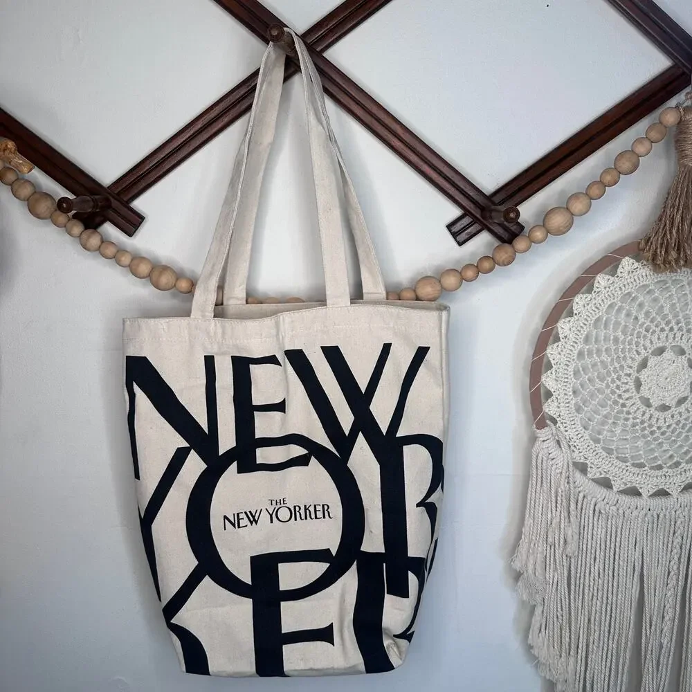 New Yorker Tan Canvas Reuseable Bag